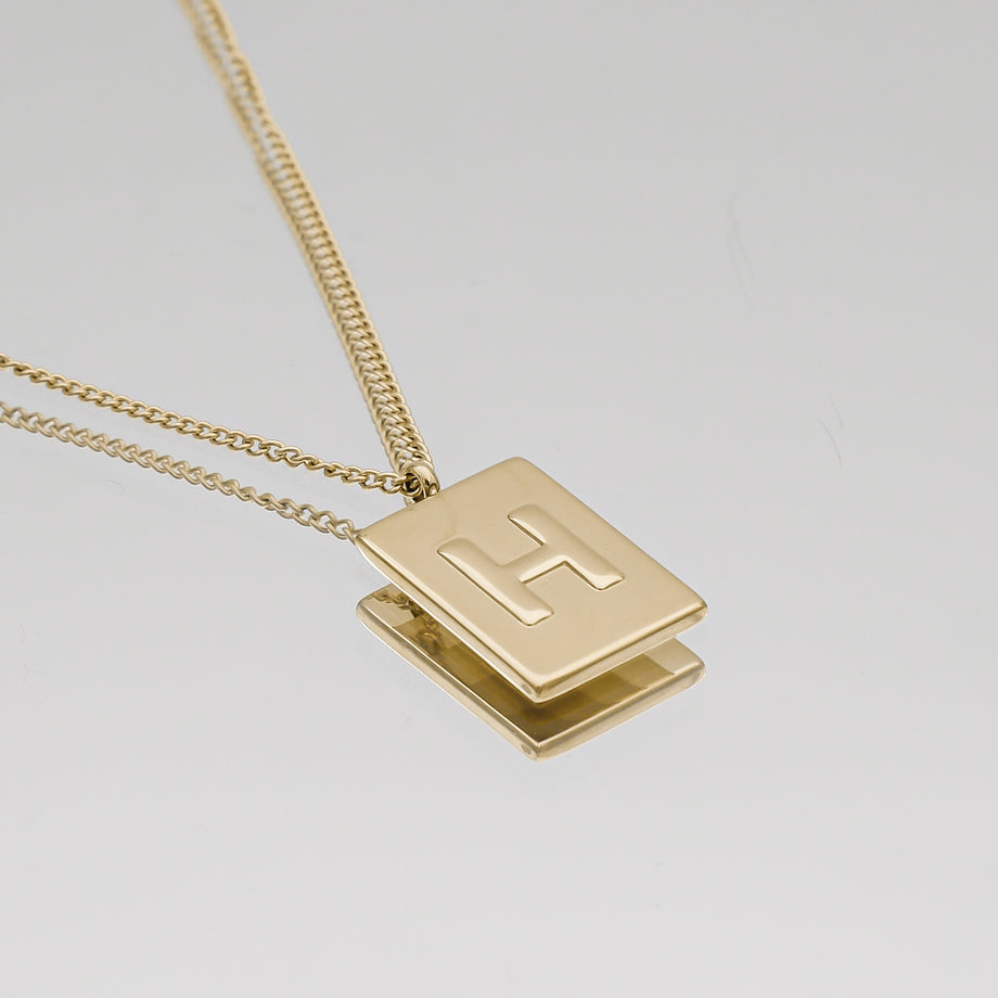 Athena Initial Tablet Necklace