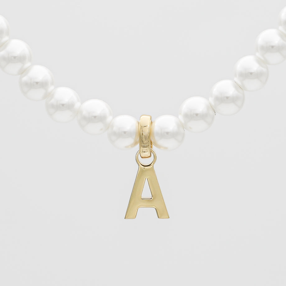 Classic Pearl Initial Bracelet