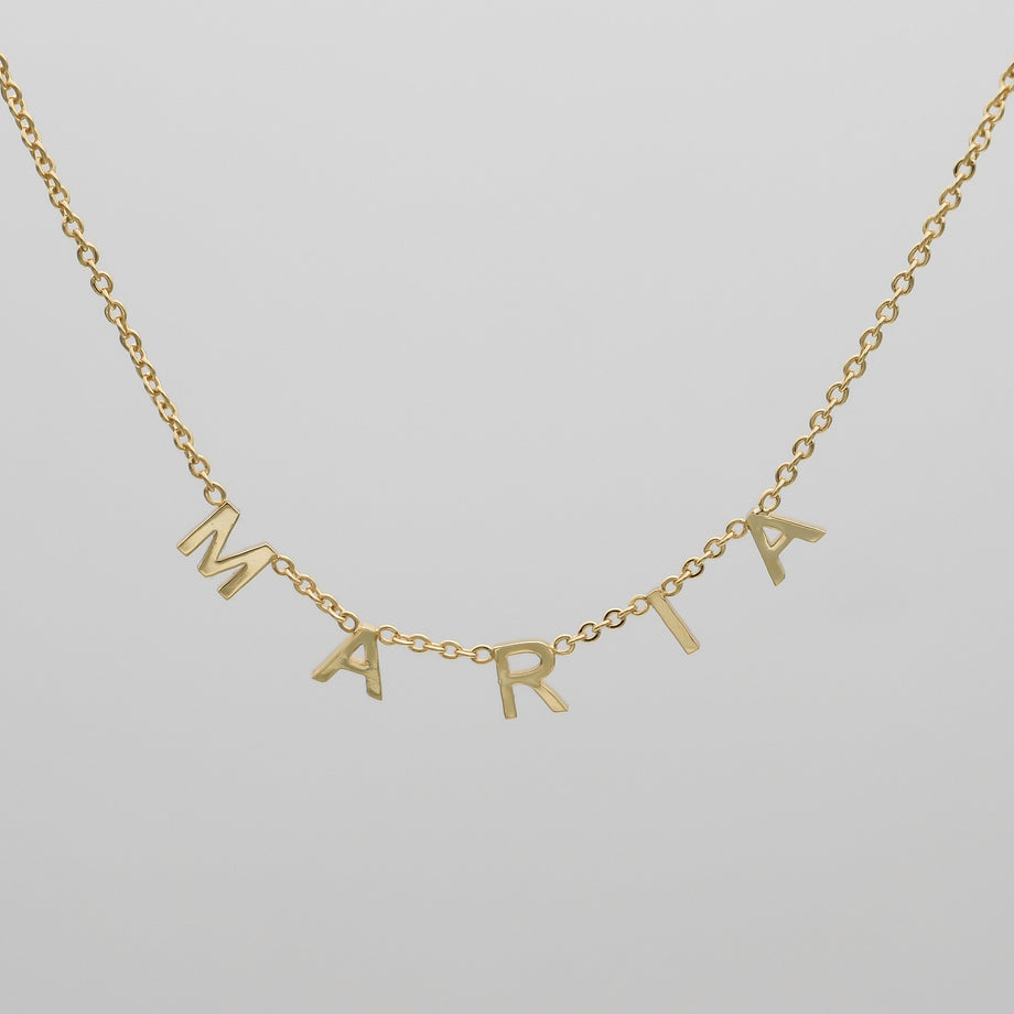 Classic Suspended Custom Name Necklace