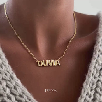 Bubble Custom Name Necklace